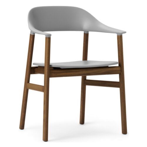 Normann Copenhagen Herit Spisebordsstol Med Armlæn Røget Eg (Grå)