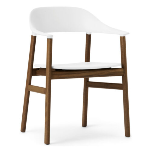 Normann Copenhagen Herit Spisebordsstol Med Armlæn Røget Eg (Hvid)
