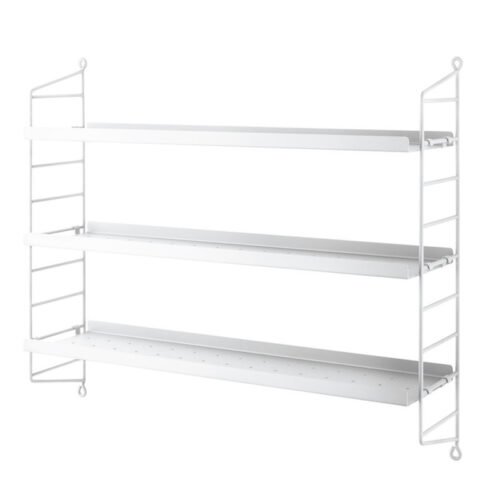 String Pocket Metal Hvid