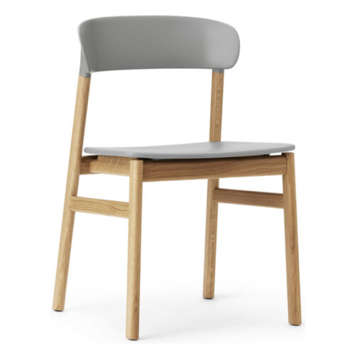 Normann Copenhagen Herit Spisebordsstol Uden Armlæn Eg (Grå)