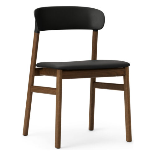 Normann Copenhagen Herit Spisebordsstol Uden Armlæn Røget Eg (Læder)