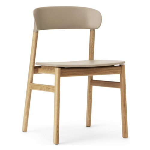 Normann Copenhagen Herit Spisebordsstol Uden Armlæn Eg (Sand)