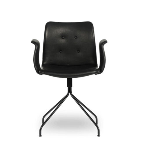 Bent Hansen Primum Chair - arm rest, fixed base Zenzo Sort