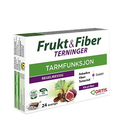Frugt & Fibre tyggeterning 24 stk Indh. 24 stk.