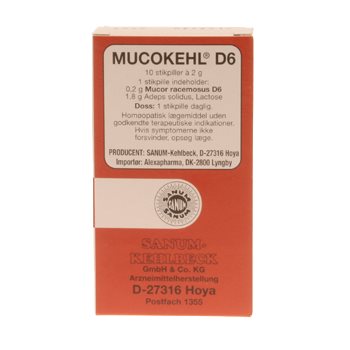 Mucokehl stikpiller 10 stk