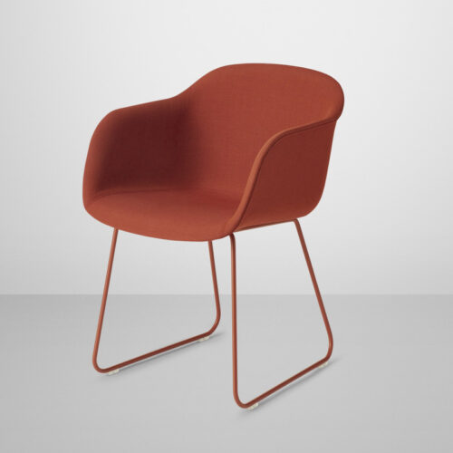 Muuto Fiber Chair Sled Base (Remix 643/Støvet Rød)