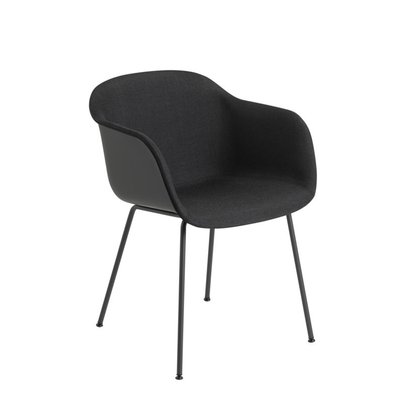 Muuto Fiber Chair Tube Base (Sort/Sort/Remix 183)