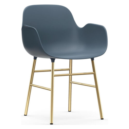 Normann Copenhagen Form Armchair Messing (Blå)