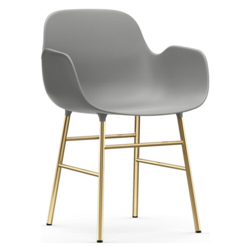 Normann Copenhagen Form Armchair Messing (Grå)