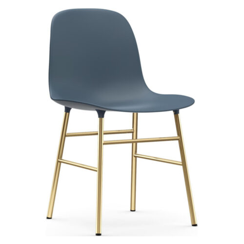Normann Copenhagen Form Stol Messing (Blå)