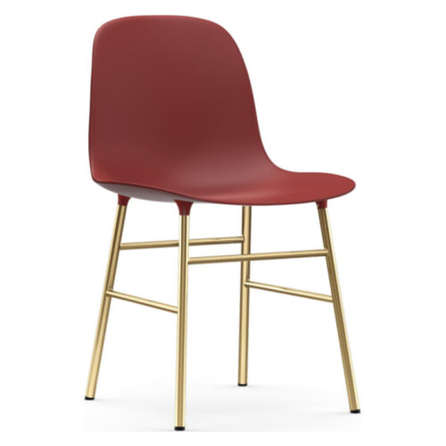 Normann Copenhagen Form Stol Messing (Rød)