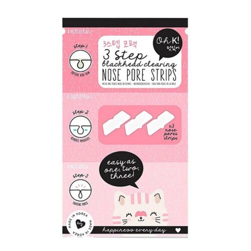 Oh K! - 3 Step Nose Pore Strips - Blackhead Clearing