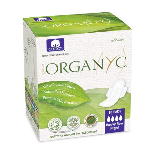 Organyc natbind med vinger 10 stk