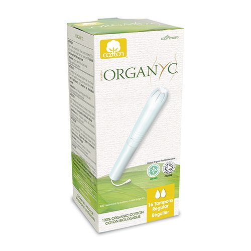 Organyc tampon regular med hylster 16 stk