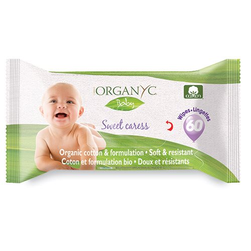 Organyc vådservietter Baby 60 stk