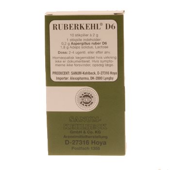 Ruberkehl D6 stikpiller 10 stk
