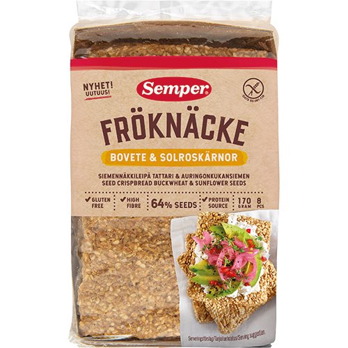 Knækbrød m. boghvede og solsikkekerner