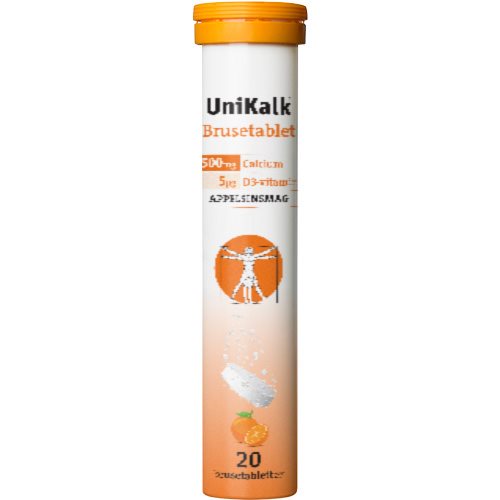 UniKalk brusetablet m. appelsinsmag
