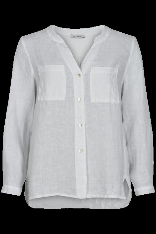 IN FRONT LINO SKJORTE 13792 010 (White 010, XL)