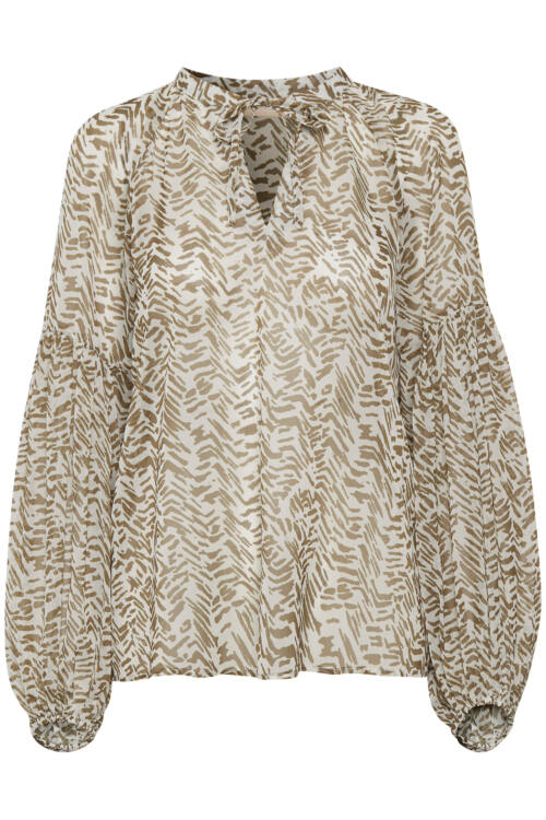 KAREN BY SIMONSEN RILEY BLOUSE 10103321 190622 (Military Olive, 34)