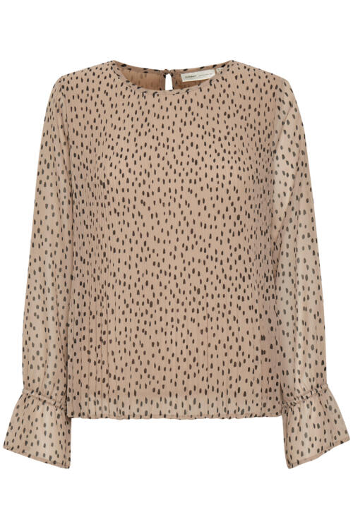 INWEAR RYANNA BLUSE 30106178 300613 (Black Painted Dot, 36)