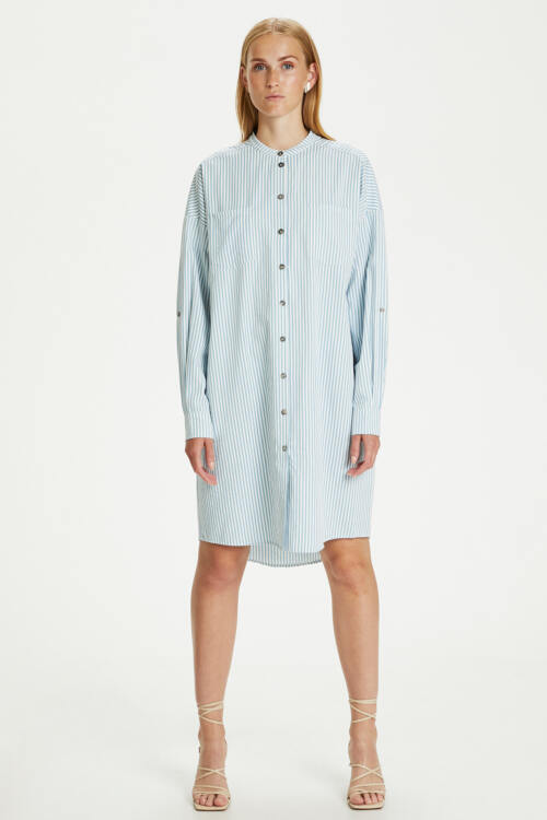 KAREN BY SIMONSEN GUBI SKJORTE KJOLE 10103456 101223 (Blue Stripe, 36)