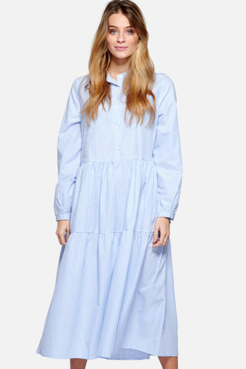NOELLA LIPE LONG KJOLE 2116 BLUE STRIPE (Blue Stripe, XS)
