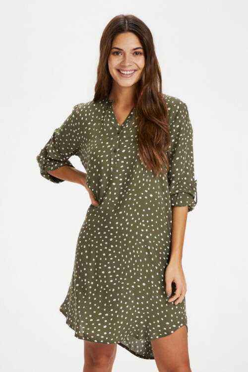 KAFFE MARANA SKJORTE KJOLE 10551803 100598 (Grape Leaf/Chalk, 34)