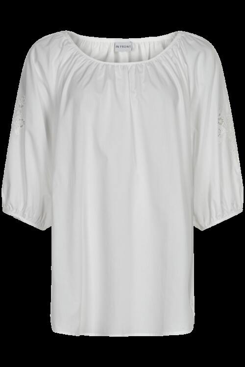 IN FRONT SCARLET BLUSE 14311 010 (White 010, S)