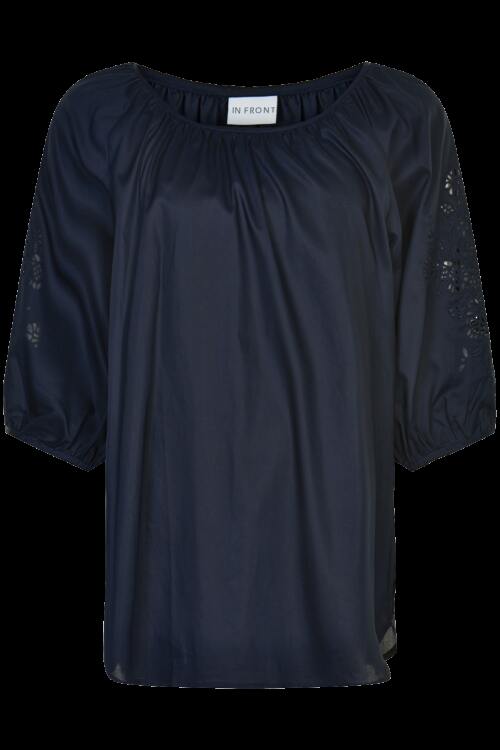 IN FRONT SCARLET BLUSE 14311 591 (Navy 591, S)