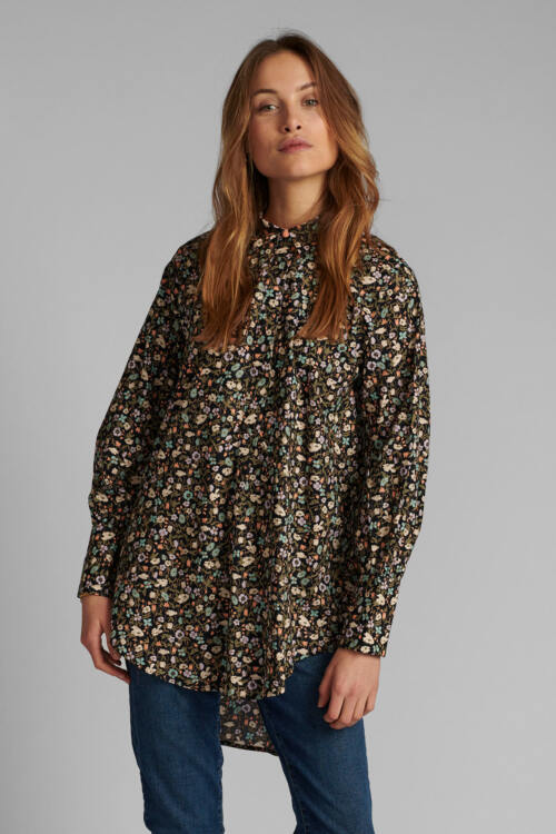 NÃMPH CHARLOTTA SKJORTEBLUSE 700344 3038 (Dark Sapphire, 36)