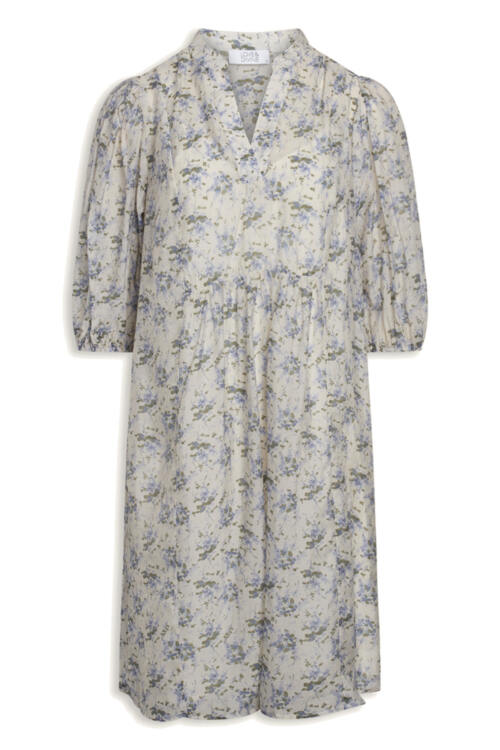 LOVE & DIVINE LOVE605 KJOLE (Cream Blue Flower, XS)
