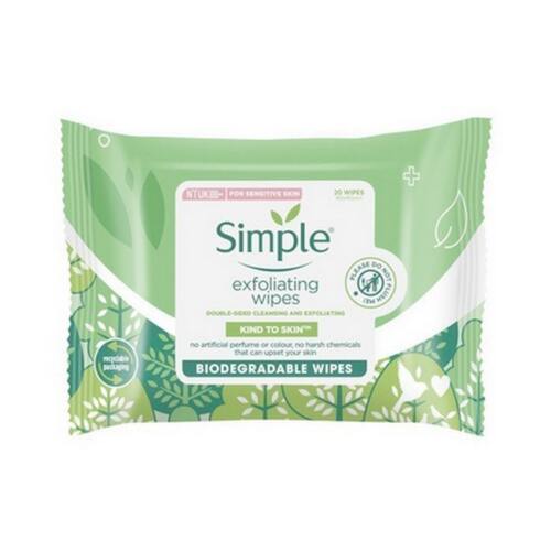 Simple - Exfoliating Wipes 20 Stk