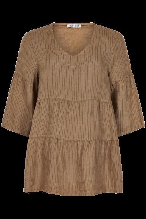 IN FRONT LINO BLUSE 14570 825 (Camel 825, L)