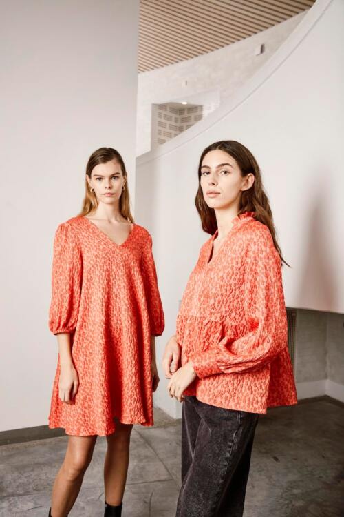 ICHI POPPIES KJOLE 20114607 171558 (Grenadine, XL)