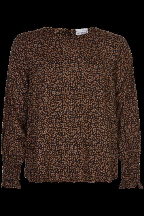IN FRONT KRISS BLUSE 14608 999 (Black, S)