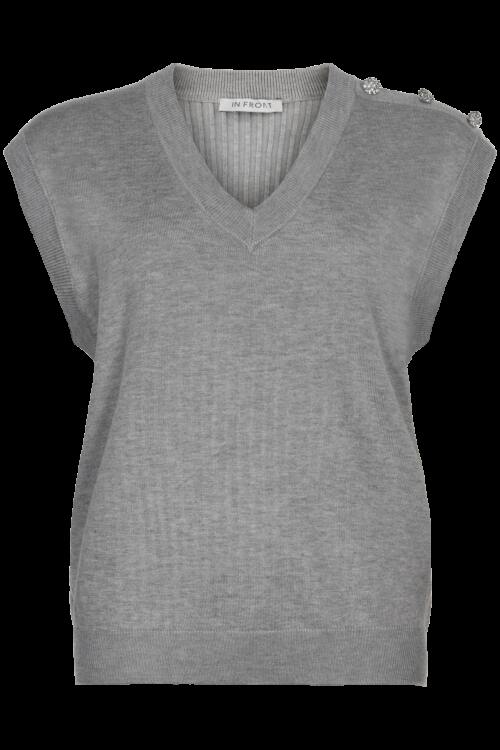 IN FRONT CAMILLE VEST 14656 921 (Grey, XXL)