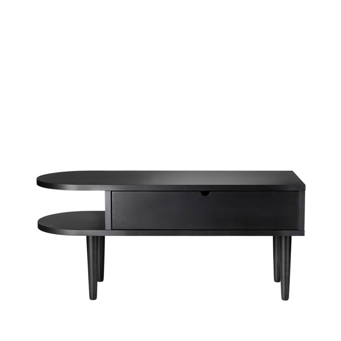 FDB Møbler F24 Radius Bænk Sort