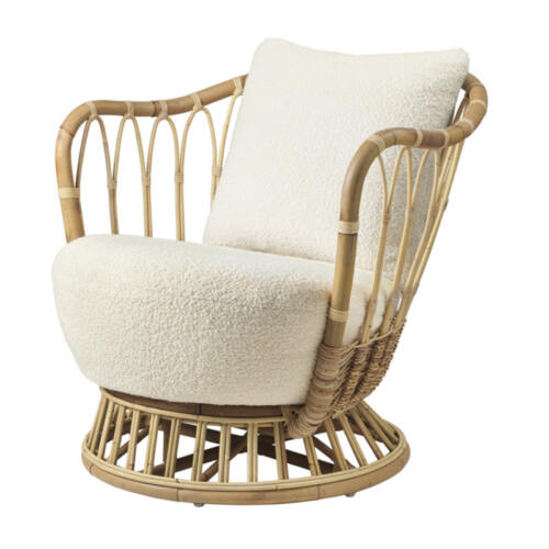 Gubi Grace Lounge Chair Dedar Karakorum 001