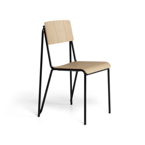 HAY Petit Standard Spisebordsstol Sort Matlakeret Eg