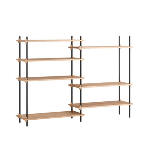 Moebe Reolsystem 06 Medium Double (Sort/eg)