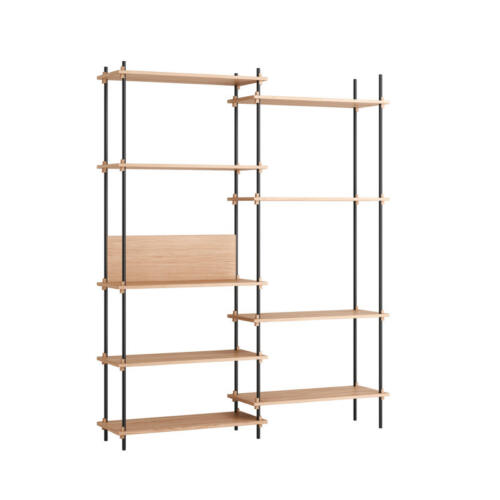 Moebe Reolsystem 07 Tall Double (Sort/eg)