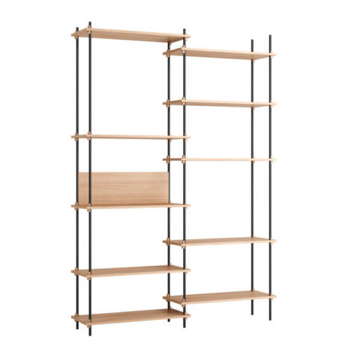 Moebe Reolsystem 08 Extra Tall Double (Sort/eg)