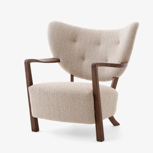 &Tradition Wulff Lounge Chair ATD2, Karakorum 003/Walnut