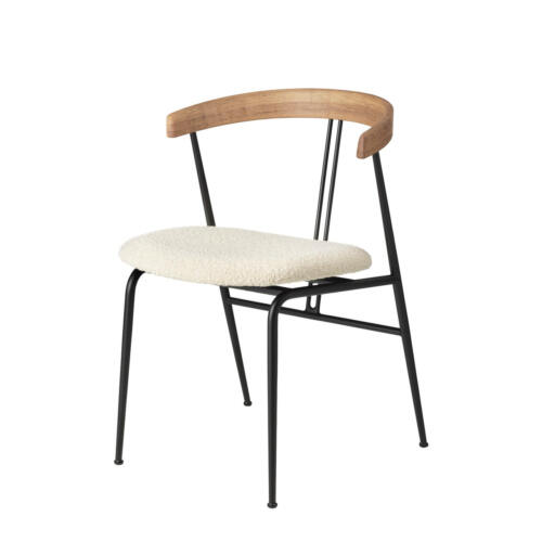 Gubi Violin Dining Chair Seat Upholstered Oak Dedar Karakorum 001