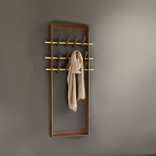 We Do Wood Knagerække Coat Frame Røget eg Messing