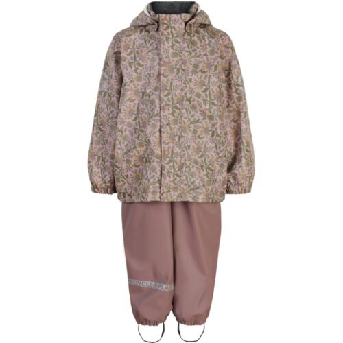 Mikk-Line Regntøj PU AOP, sæt - TWI. MAUVE - 110