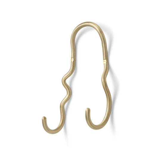 Ferm Living Curvature Double Knage Messing