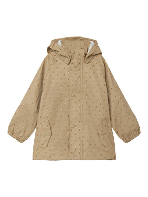 Lil' Atelier Ladry regnjakke - travertine - 104