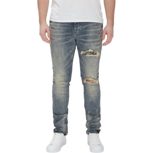 Purple - New Print Bandana Patch Jeans